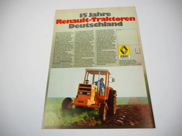 Renault R 351 M - 1451-4 R 50 S - 656 Traktor Prospekt Programm Daten ca. 1979