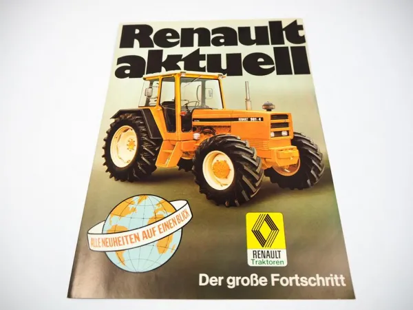 Renault R 50 S - R 1451-4 Traktor Prospekt Programm Technische Daten ca. 1980