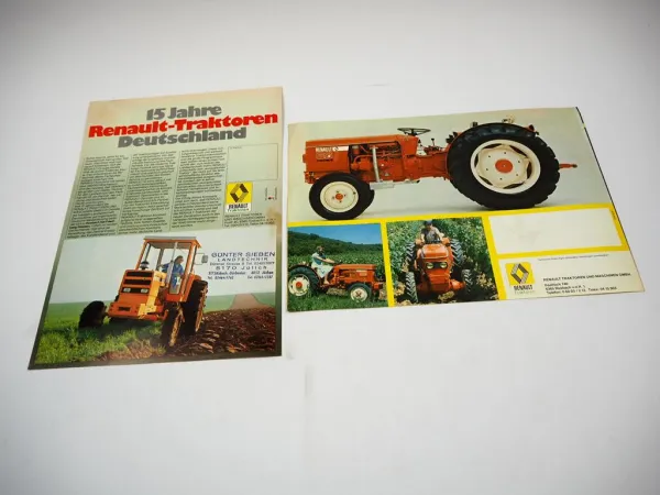 Renault R80 S 981-4 Traktor Programm 2 Prospekte Technische Daten ca. 80