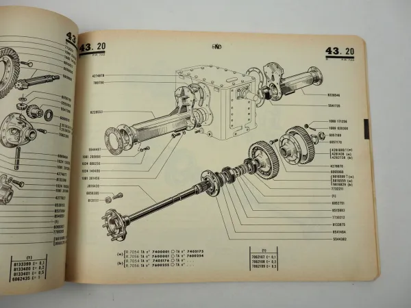 Renault R7054 Super 5 R7056 Super 4 Ersatzteilkatalog 09/1964 Parts Catalog