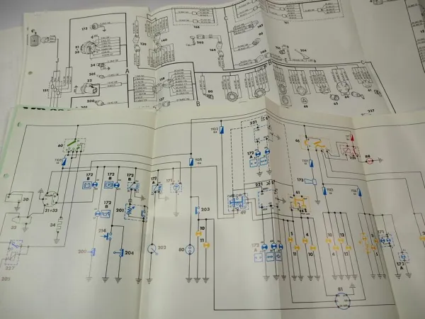 Renault RS Traktoren Schaltpläne Verkabelung Elektrik Werkstatthandbuch 1984