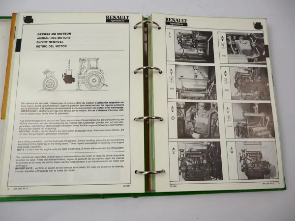 Renault Traktor Deutz & MWM Motor Werkstatthandbuch Reparaturanleitung MR226