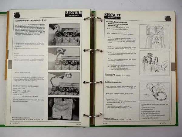 Renault Traktor Deutz & MWM Motor Werkstatthandbuch Reparaturanleitung MR226