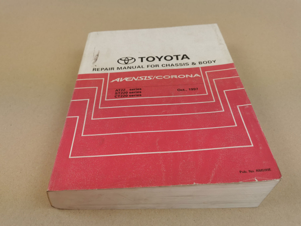 Repair Instructions Toyota Avensis Corona T22 Workshop Manual 10.1997