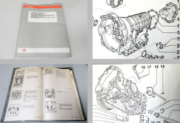 Reparatur Audi A8 D2/4D Automatikgetriebe 01V Werkstatthandbuch Frontantrieb