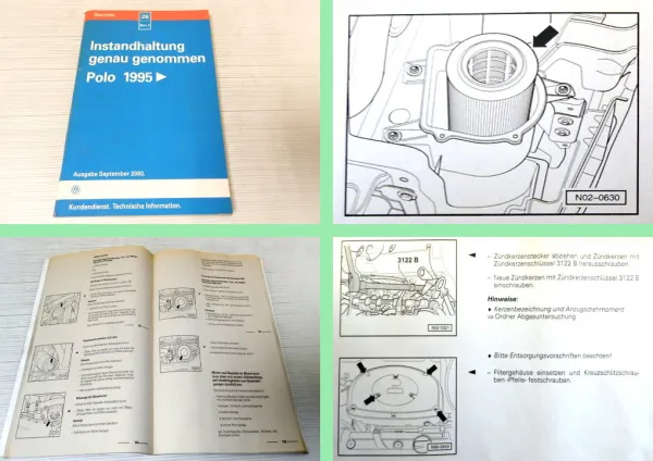 Reparatur VW Polo III 6N ab 1995 Instandhaltung genau genommen 2000