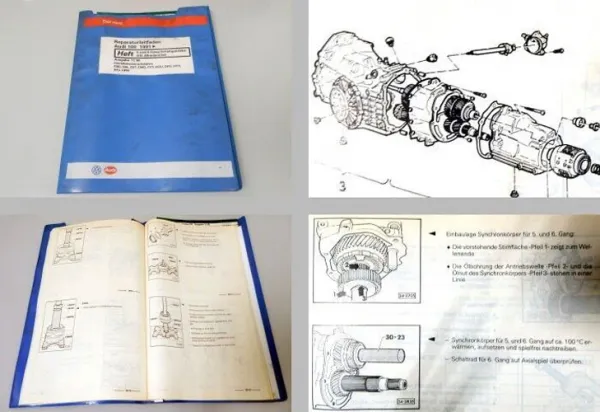 Reparatur Werkstatthandbuch Audi 100 C4 S4 S6 quattro Schaltgetriebe 01E CET CBL