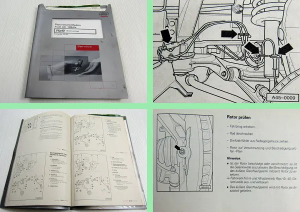 Reparaturanleitung Audi A8 D2 4D ABS Bremsen Bremsanlage 1994 - 1999