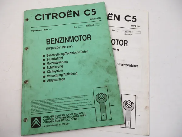 Reparaturanleitung Citroen C5 2,0 L Motor EW10J4D HPi16 RLZ Werkstatthandbuch