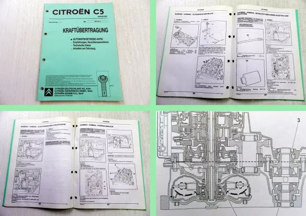 Reparaturanleitung Citroen C5 Automatikgetriebe 4HP20 Werkstatthandbuch 2001