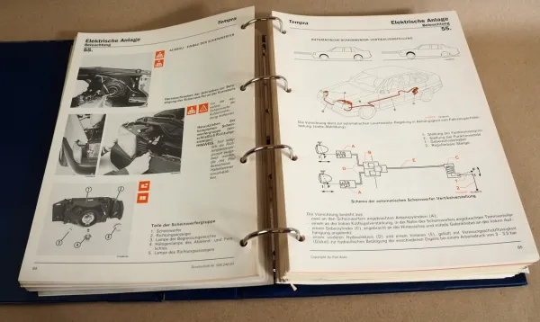 Reparaturanleitung Fiat Tempra 1.4 1.6 1.8 2.0 td ds Werkstatthandbuch 1990 1995