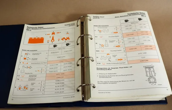Reparaturanleitung Fiat Tempra 1.4 1.6 1.8 2.0 td ds Werkstatthandbuch 1990 1995