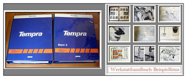 Reparaturanleitung Fiat Tempra Werkstatthandbuch 1990-1992 2 Bände