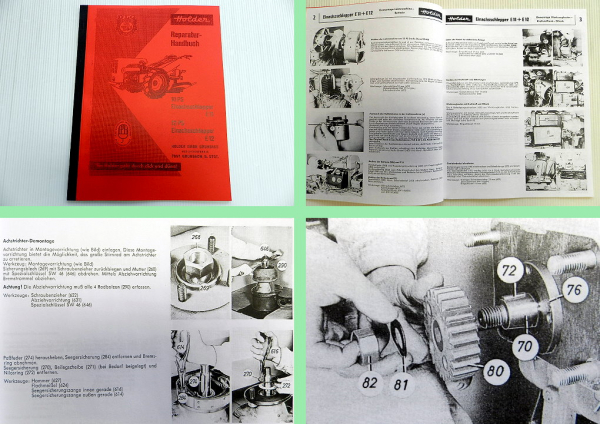 Reparaturanleitung Holder E11 E12 Schlepper Werkstatthandbuch