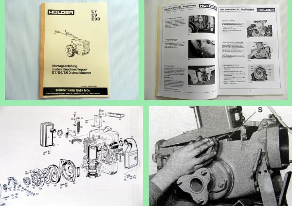 Reparaturanleitung Holder E7 E9 E9D Schlepper Werkstatthandbuch