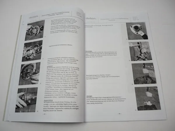 Reparaturanleitung Holder HD2 HD3 Motor Werkstatthandbuch 1968