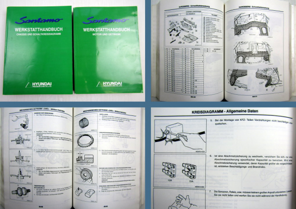 Reparaturanleitung Hyundai Santamo 2.0 16V 4x4 139 PS Werkstatthandbuch 1998