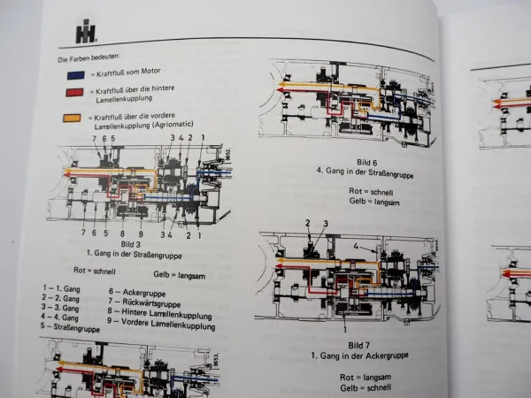Reparaturanleitung IHC 523 624 724 3654 Werkstatthandbuch Getriebe 1970