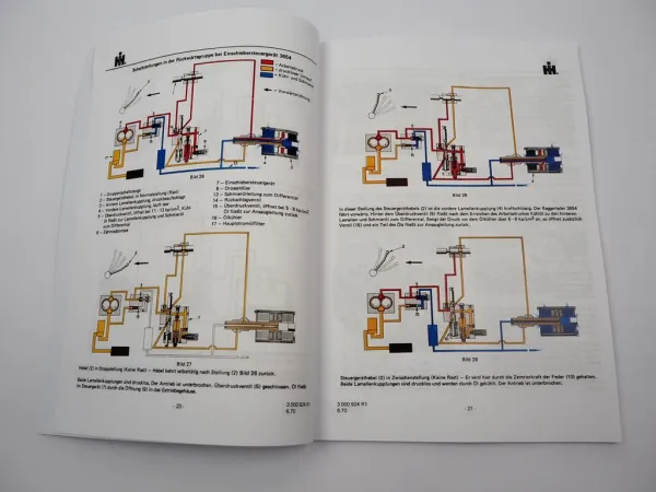 Reparaturanleitung IHC 523 624 724 3654 Werkstatthandbuch Getriebe 1970