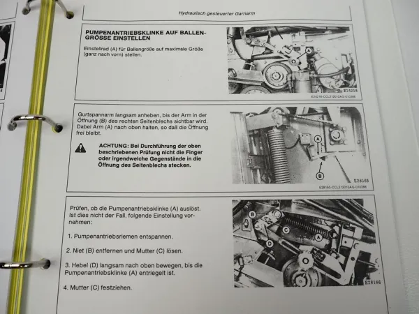 Reparaturanleitung John Deere 540 545 550 Rundballenpresse Werkstatthandbuch