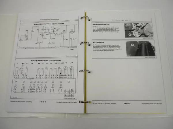 Reparaturanleitung John Deere 540 545 550 Rundballenpresse Werkstatthandbuch