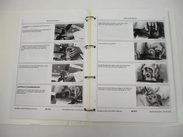 Reparaturanleitung John Deere 540 545 550 Rundballenpresse Werkstatthandbuch