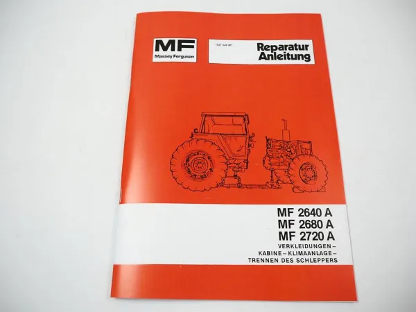 Reparaturanleitung Massey Ferguson MF 2640A 2680A 2720A Werkstatthandbuch