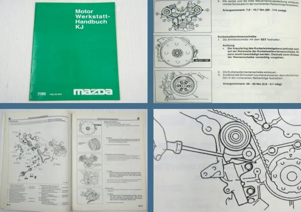 Reparaturanleitung Mazda XEDOS 9 Mazda MX-6 KJ Motor V6 Werkstatthandbuch 1995