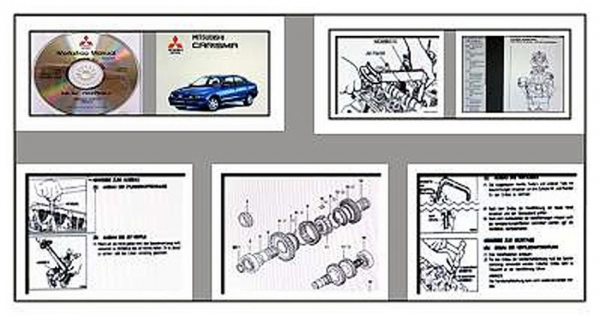 Reparaturanleitung Mitsubishi Carisma DA0A 1996 - 2002 Werkstatthandbuch CD
