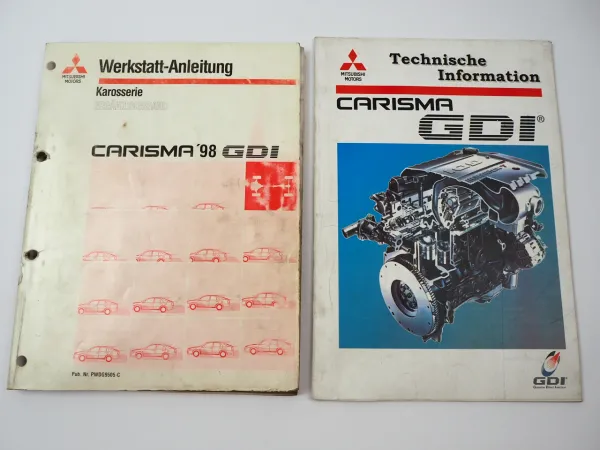 Reparaturanleitung Mitsubishi Carisma GDI 1998 Werkstatthandbuch Nachtrag DA2A