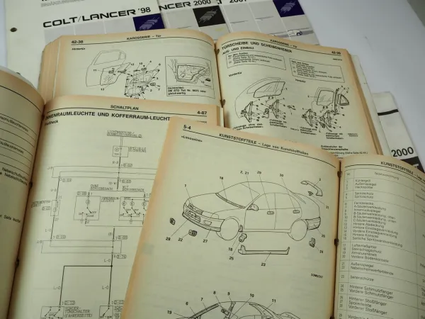 Reparaturanleitung Mitsubishi Colt Lancer Werkstatthandbuch CJ1A CJ4A CK1A