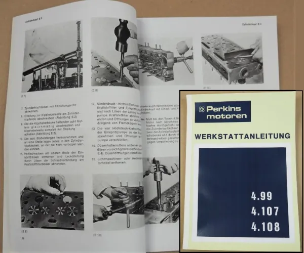 Reparaturanleitung Perkins 4.99, 4.107, 4.108 Werkstatthandbuch 1973