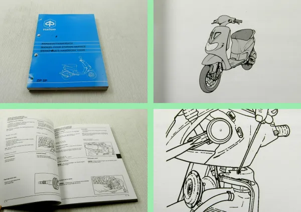 Reparaturanleitung Piaggio Vespa ZIP SP Motorroller Werkstatthandbuch 1996