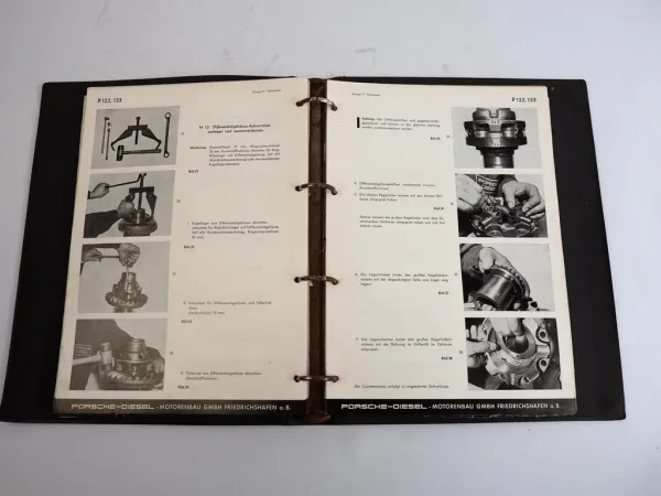 Reparaturanleitung Porsche P 111 122 133 144 Schlepper Werkstatthandbuch 1957