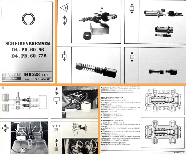 Reparaturanleitung Renault 7811 - 7822 7921 - 7942 Werkstatthandbuch Bremsen