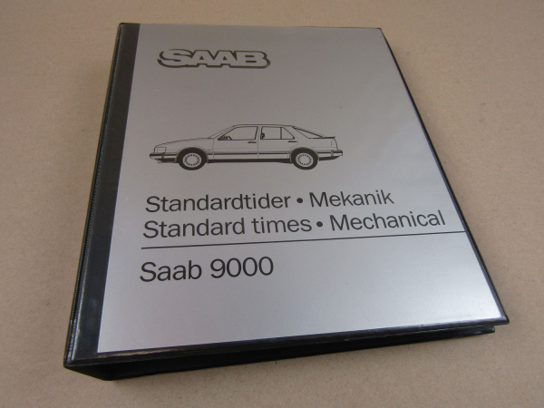 Reparaturanleitung Saab 9000 Werkstatthandbuch Vorgabezeiten 1985 Standard times