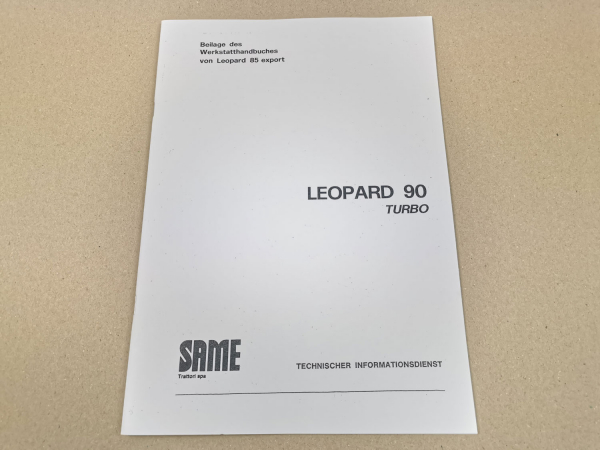 Reparaturanleitung Same Leopard 90 Turbo Werkstatthandbuch
