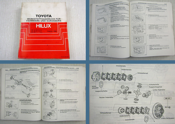 Reparaturanleitung Toyota Hilux Werkstatthandbuch ab 1988 YN80