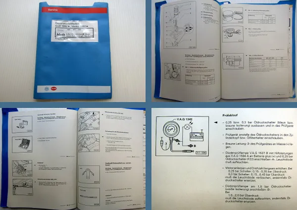 Reparaturanleitung VW Golf 3 Motor Werkstatthandbuch AEK AFT AKS ATU
