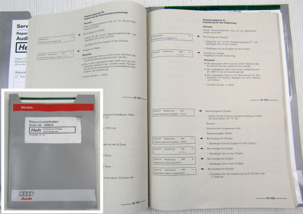 Reparaturhandbuch Audi A6 C5 Typ 4B Eigendiagnose Elektrische Anlage 2000