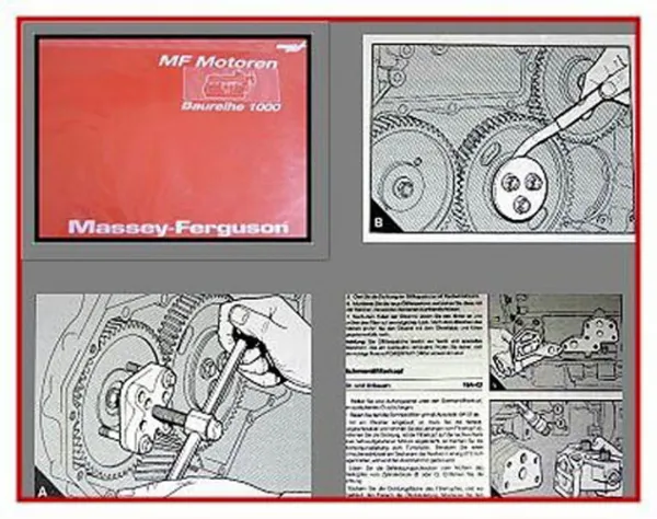 Reparaturhandbuch Massey Ferguson + Phaser Motoren 1000 Werkstatthandbuch