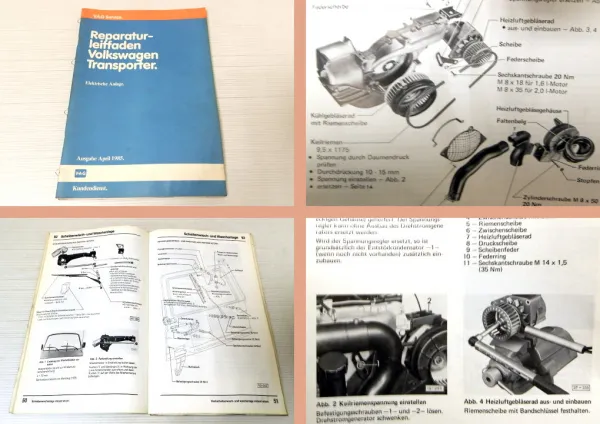 Reparaturhandbuch VW T3 Bus Werkstatthandbuch Elektrische Anlage Elektrik