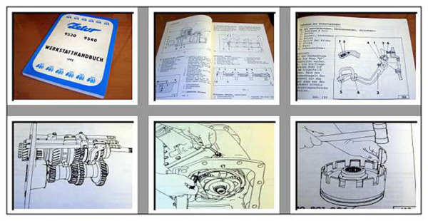 Reparaturhandbuch Zetor 9520 9540 Traktor Werkstatthandbuch