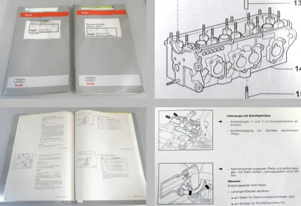 Reparaturleifaden Audi A3 8L Werkstatthandbuch 1,6l Motor + Simos AEH