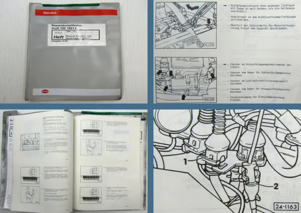 Reparaturleitfaden Audi 100 1991 Motronic Einspritzanlage V8 ABH AEC S4 S6