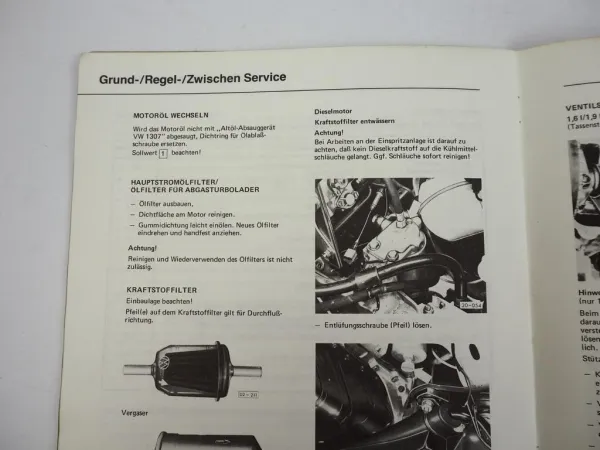 Reparaturleitfaden Audi 100, 200 C2 Typ 43 Instandhaltung Wartung 1981