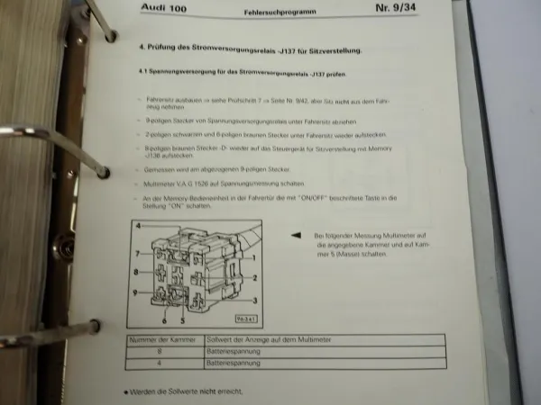 Reparaturleitfaden Audi 100 A6 S6 C4 1995 1996 Stromlaufpläne Fehlersuche Elektrik