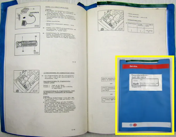 Reparaturleitfaden Audi 100 ab 7.92 Mono-Motronic Einspritzung Zündanlage AAE