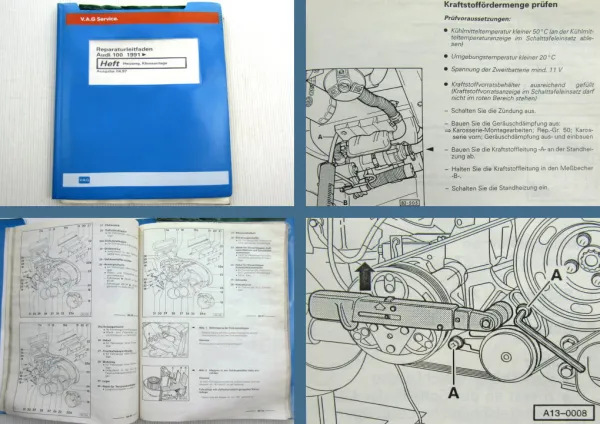 Reparaturleitfaden Audi 100 C4 4A Heizung Klimaanlage Werkstatthandbuch 1997