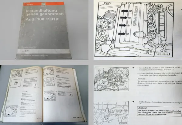Reparaturleitfaden Audi 100 C4 / A6 Instandhaltung genau genommen 1998